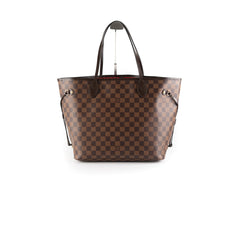 Louis Vuitton Neverfull MM Damier Ebene Bag With Pouch