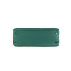 Hermes Kelly 32 Green Malachite Togo - Q Stamp