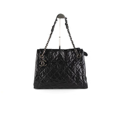 Chanel Caviar Crave Leather Tote Black