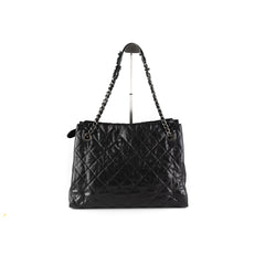 Chanel Caviar Crave Leather Tote Black
