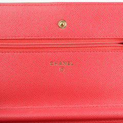 ITEM 23 - Chanel Matelasse Caviar Wallet On Chain WOC Pink HOLD BC