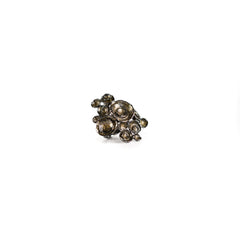 Saint Laurent Yellow Glitter Ring