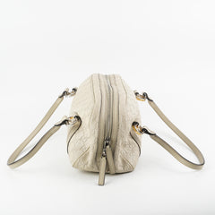 Gucci Guccissima Twin Shoulder Bag Off-White