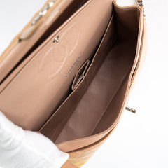 Chanel Patent Medium Classic Flap Beige