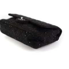 Chanel Quilted Sequins Tweed Flap Bag