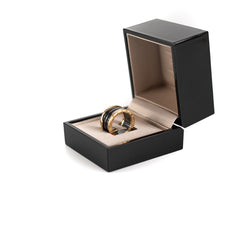 Bvlgari B.Zero Ring Black And Rose Gold