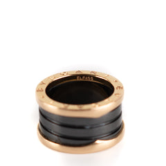 Bvlgari B.Zero Ring Black And Rose Gold