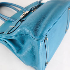 Hermes Birkin 35 Blue Jean - [H] Square