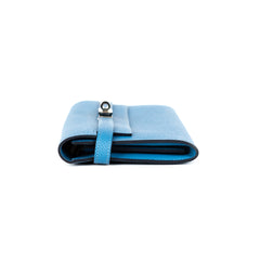 Hermes Kelly Wallet Blue