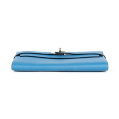 Hermes Kelly Wallet Blue