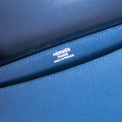 Hermes 2002 Veau Evercolor Bleau - IU Stamp