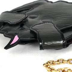Louis Vuitton Epi Dog Card Holder Black