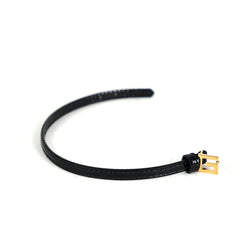 Gucci Leather Bracelet with Square G