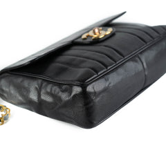 Chanel CC Vertical Jumbo Flap Caviar Black