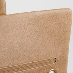 Chanel 2.55 Reissue 227 Caviar Beige with Olive Undertone