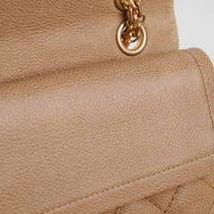 Chanel 2.55 Reissue 227 Caviar Beige with Olive Undertone