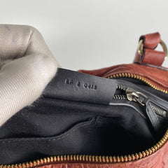 Givenchy Pandora Red Distressed Leather Cross Body Bag