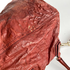Givenchy Pandora Red Distressed Leather Cross Body Bag