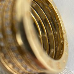 Bvlgari 18k Diamond Yellow Gold Ring 58