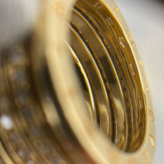Bvlgari 18k Diamond Yellow Gold Ring 58