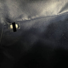 Chanel Classic Flap Maxi Patent Bag Navy