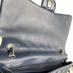 Chanel Classic Flap Maxi Patent Bag Navy