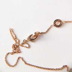 Bvlgari diva mother of pearl rose gold necklace