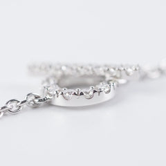 Hermes finess white gold bracelet SH
