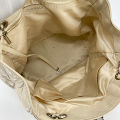 Chanel Quilted Calfskin Shoulder Bag Cream