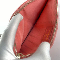 Chanel Caviar Coral Phone-Cardholder Holder