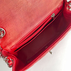 Chanel Quilted Square Mini Lambskin Red