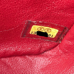 Chanel Quilted Square Mini Lambskin Red