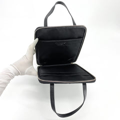Chanel Top Handle iPad Case Black