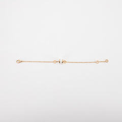 Bvlgari B.Zero1 Mini Pink Gold White Ceramic Bracelet