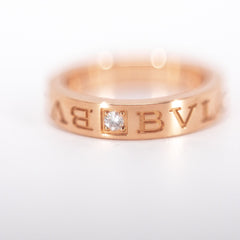 BVLGARI BVLGARI RING 18k Rose Gold Diamond size 51