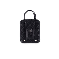 Chanel Top Handle iPad Case Black