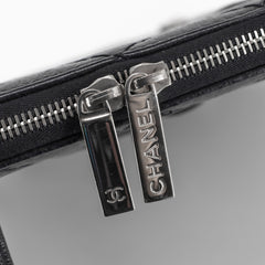 Chanel Top Handle iPad Case Black