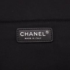 Chanel Top Handle iPad Case Black