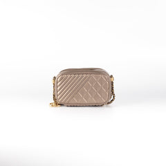 Chanel Calfskin Crossbody Bag Nude