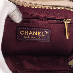 Chanel Calfskin Crossbody Bag Nude