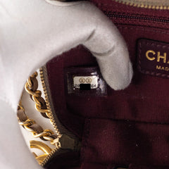 Chanel Calfskin Crossbody Bag Nude