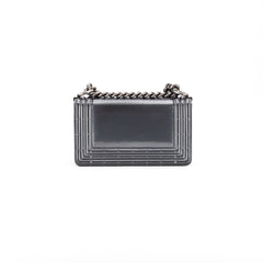 Chanel Patent Small Boy Grey