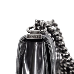 Chanel Patent Small Boy Grey