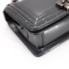 Chanel Patent Small Boy Grey