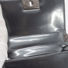 Chanel Patent Small Boy Grey