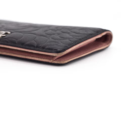 Chanel Camelia Wallet Black