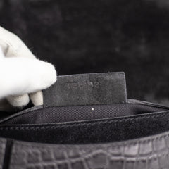 Givenchy Clutch Croc Embossed Black