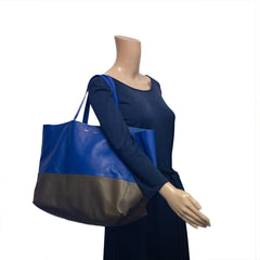 Celine Shoppers Tote Two Toned Blue/Grey