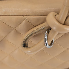 Chanel Quilted Calfskin Top handle Bag Beige