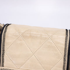 Chanel Quilted Calfskin Shoulder Bag Cream